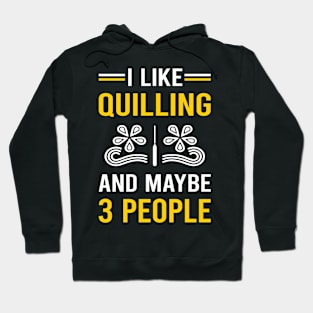 3 People Quilling Hoodie